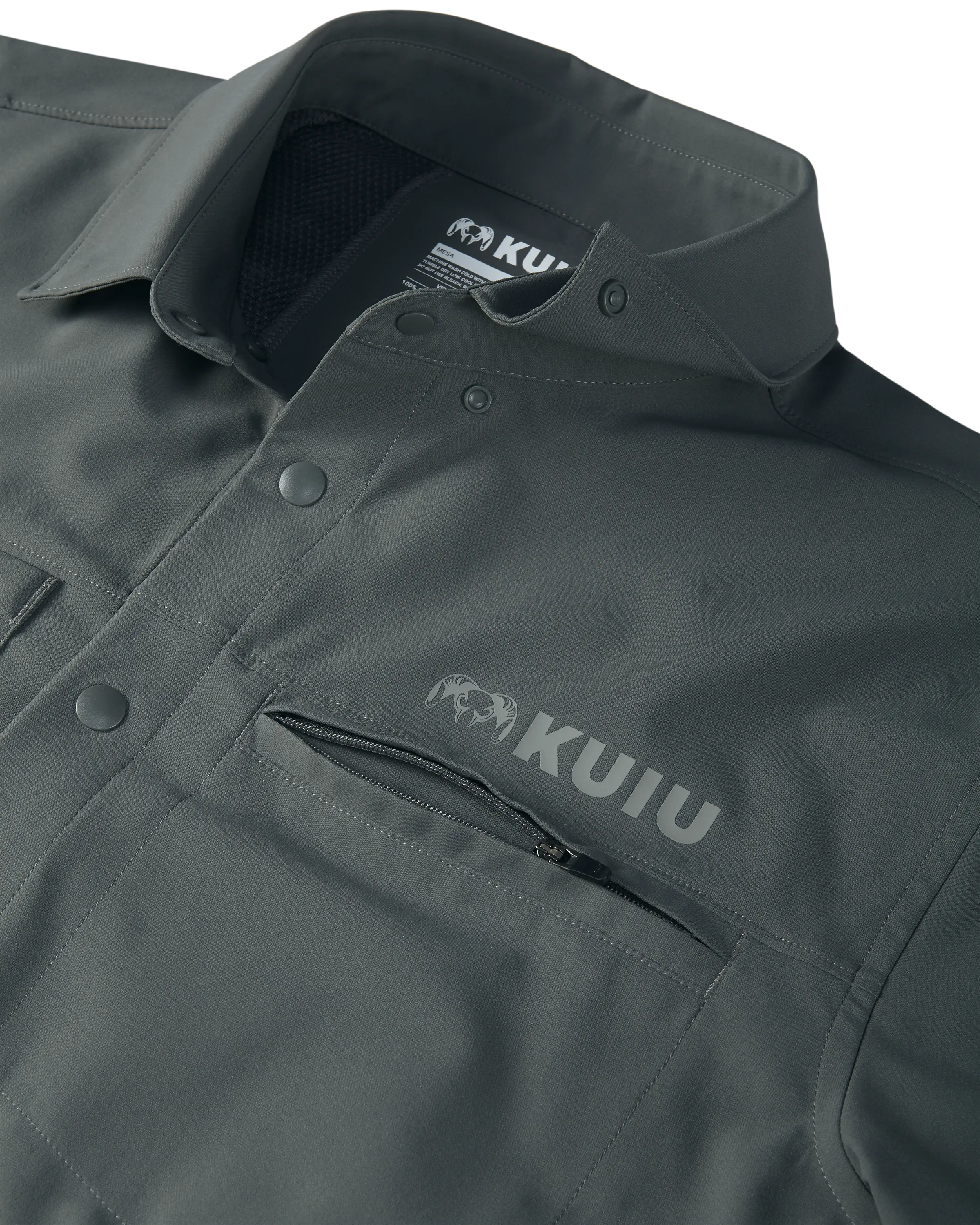 Mesa Vented LS Snap Shirt | Stone