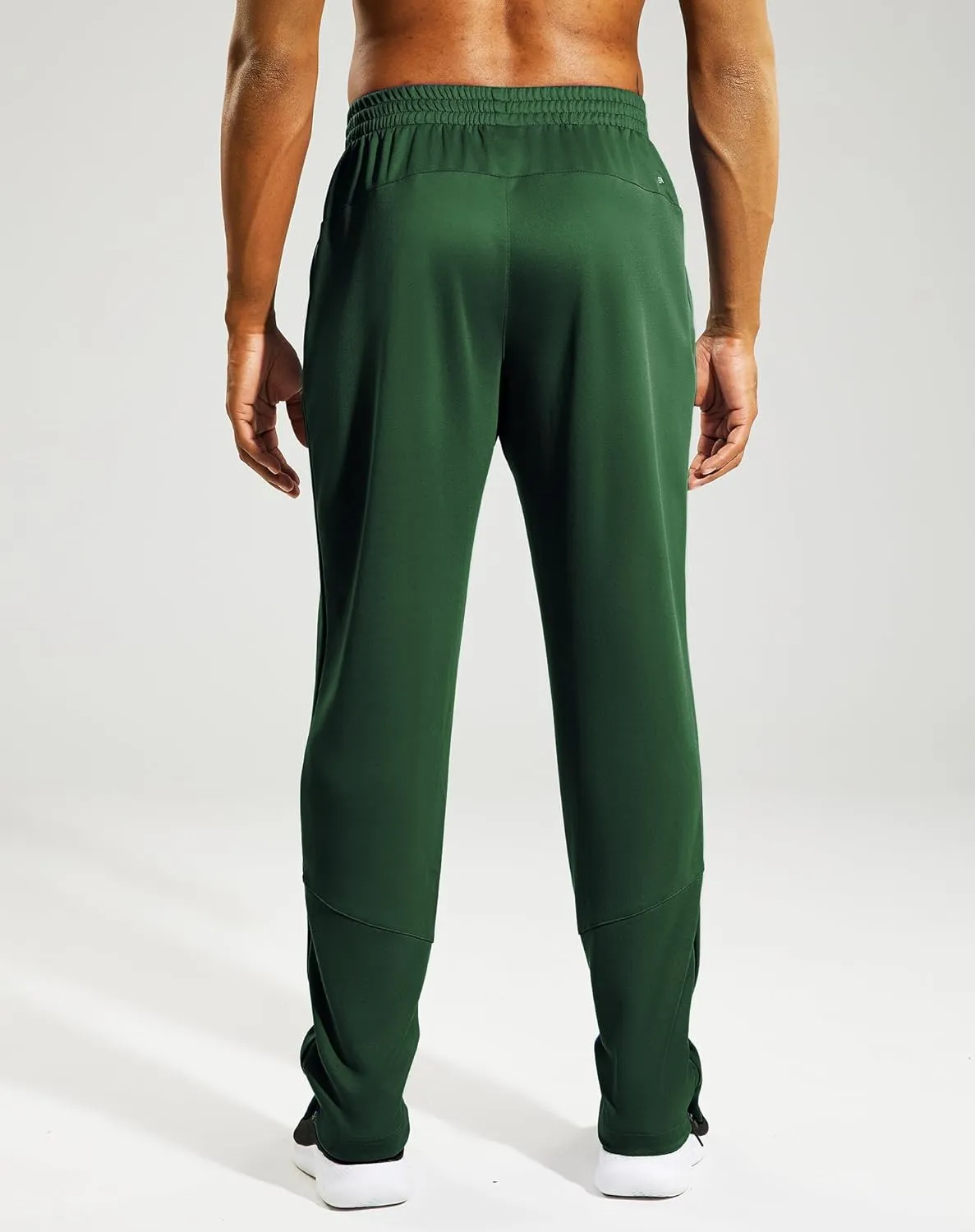 MIER Men’s Sweatpants with Pockets, Athletic Training Track Jogger, Soccer Warm-up Pants with Zipper Ankle