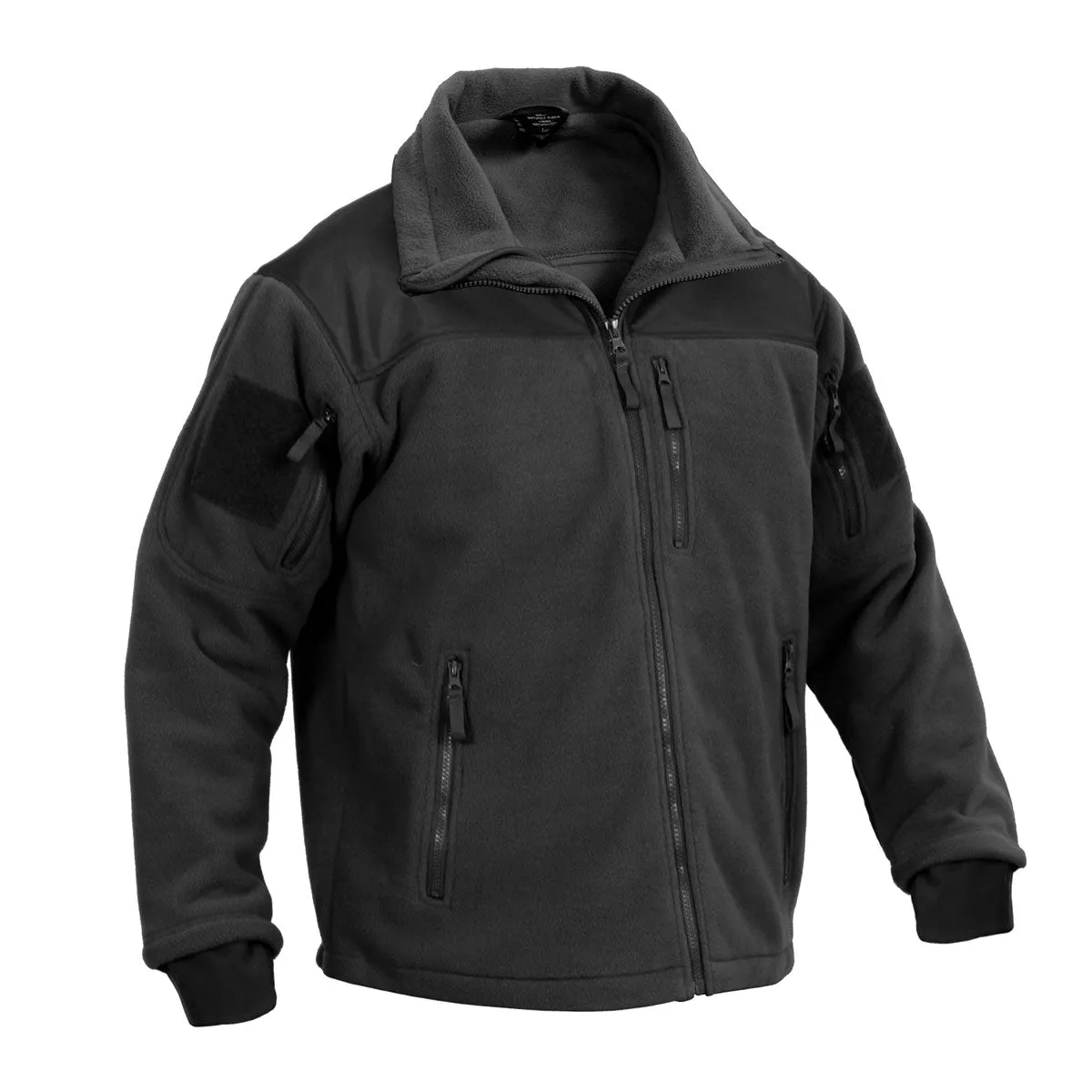 MilSpec Spec Ops Tactical Fleece Jacket Black