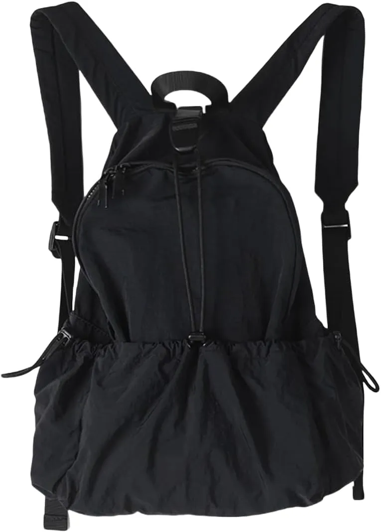 Mini Travel Lightweight Nylon Packable Backpack for Women, Small Hiking Backpack Travel Daypack Lightweight Packable (Black)