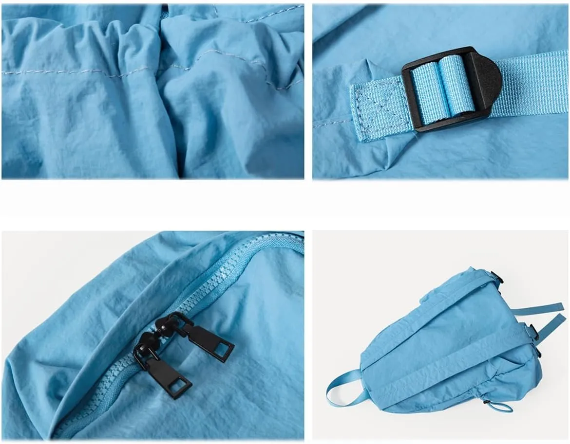 Mini Travel Lightweight Nylon Packable Backpack for Women, Small Hiking Backpack Travel Daypack Lightweight Packable (Blue)