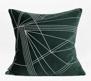 Modern Sofa Pillows, Dark Green Throw Pillows, Large Simple Modern Pillows, Decorative Pillows for Couch, Contemporary Throw Pillows