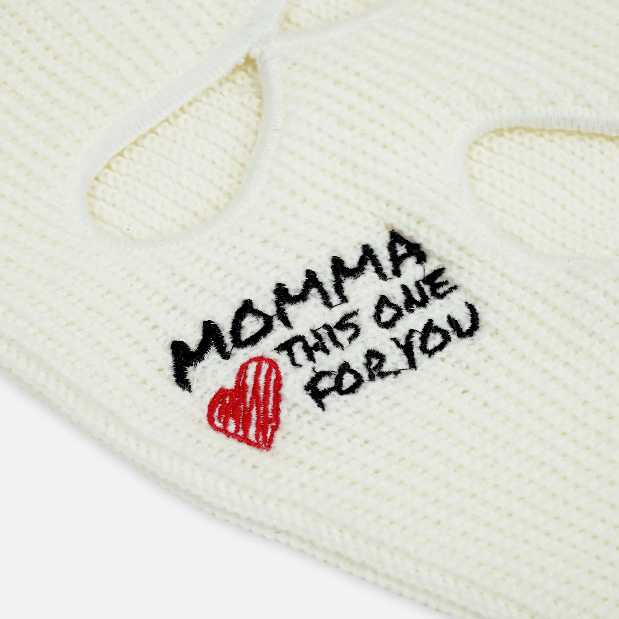 Momma White Ski Mask