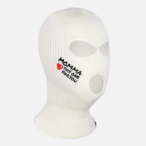 Momma White Ski Mask
