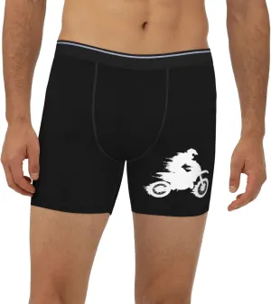 Motocross Dirt Bike Men's long leg breathable boxer briefs