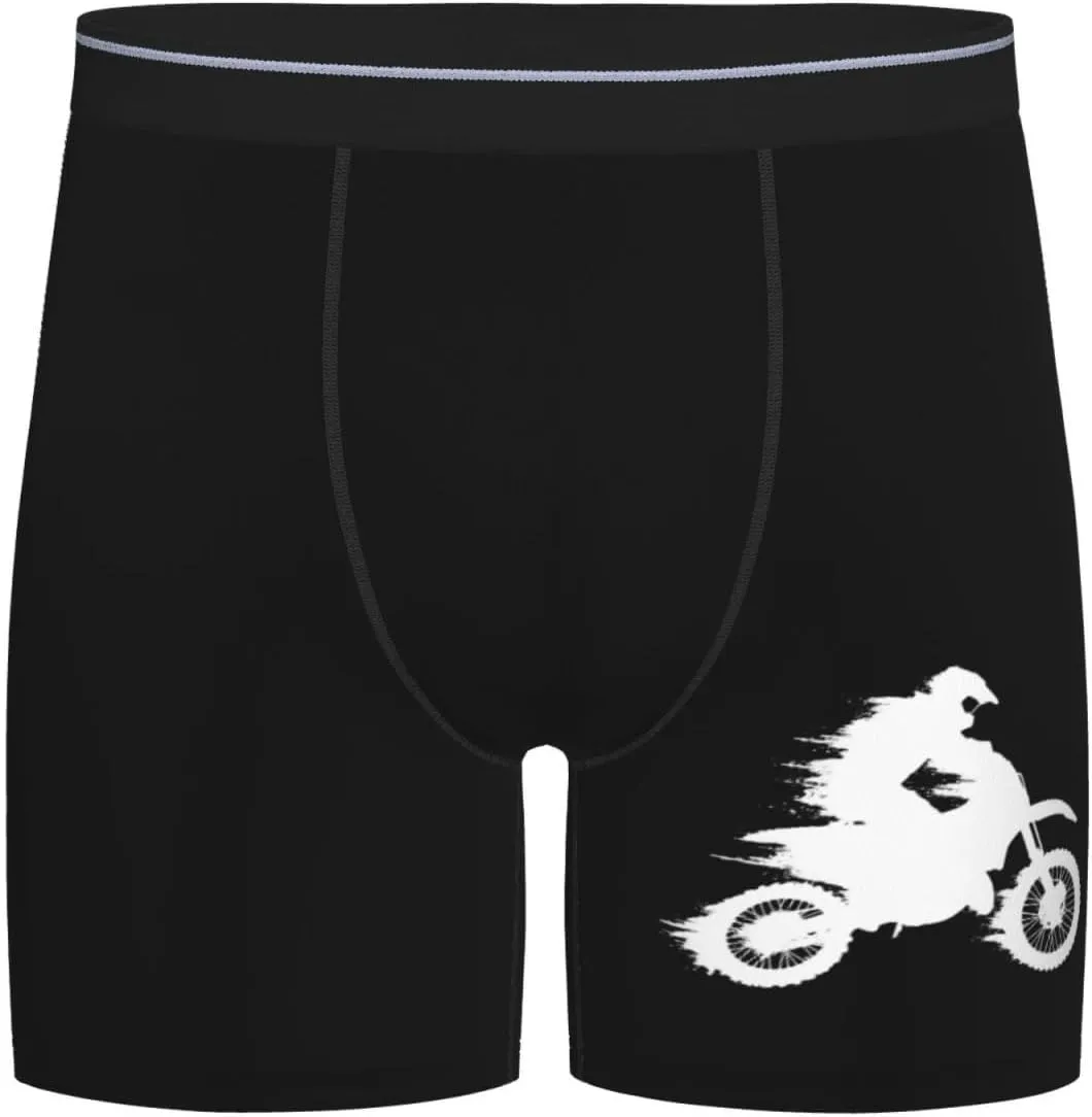Motocross Dirt Bike Men's long leg breathable boxer briefs