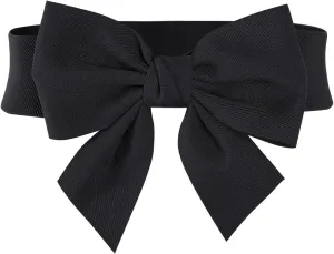 MUXXN Women's Vintage Bowknot Wide Elastic Stretchy Cinch Belt