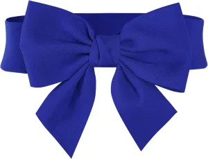 MUXXN Women's Vintage Bowknot Wide Elastic Stretchy Cinch Belt