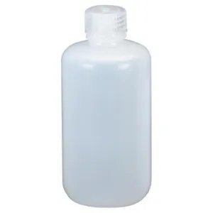 Nalgene 8oz Clear Narrow Mouth Round Bottle(HDPE)