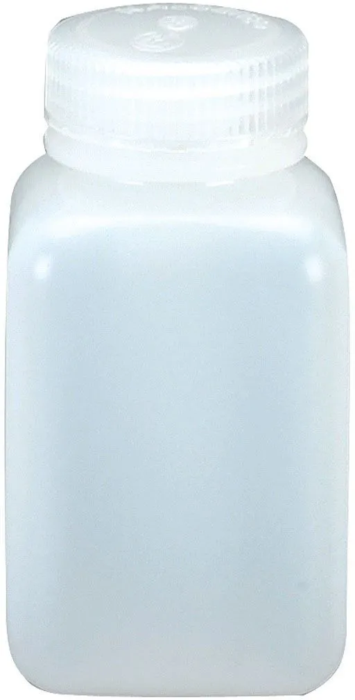 Nalgene Wide Mouth Square HDPE Bottles