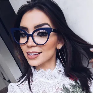 New Design Transparent Lens Sunglasses for Women
