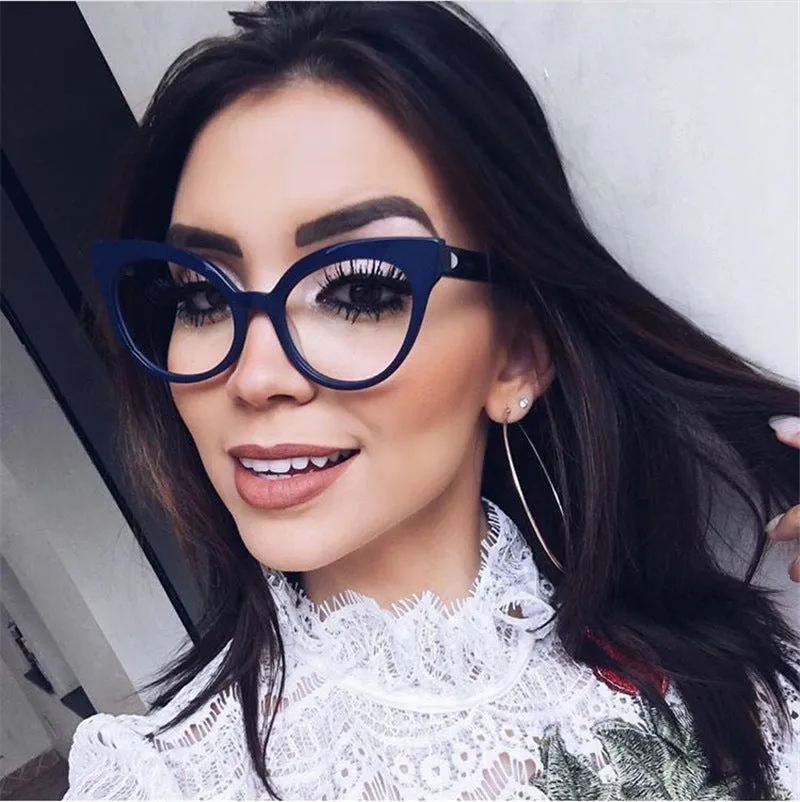 New Design Transparent Lens Sunglasses for Women