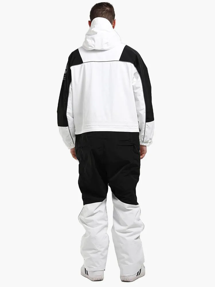 new unisex ski suit fluorescent camouflage waterproof and breathable night single and double board one-piece snow suit