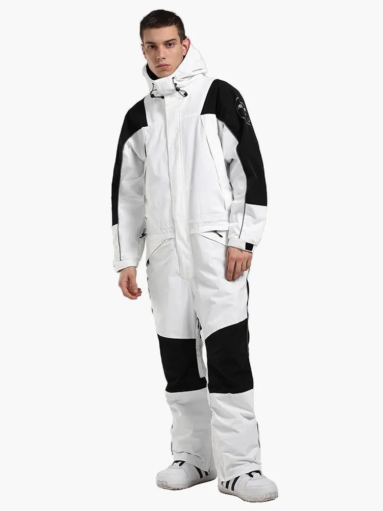 new unisex ski suit fluorescent camouflage waterproof and breathable night single and double board one-piece snow suit