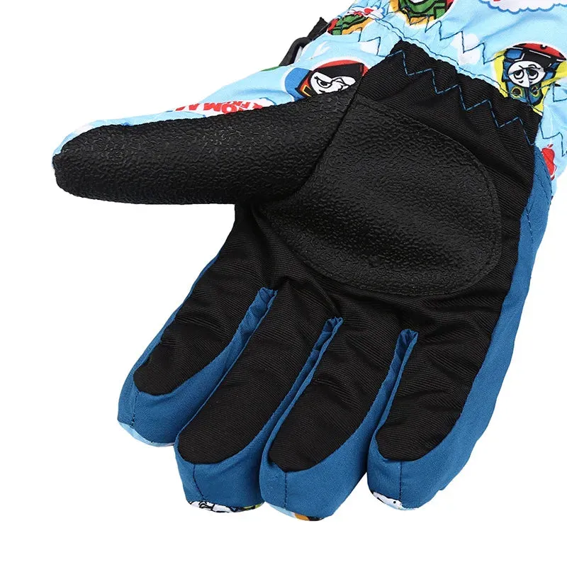 NIUPOZ Girls Boys Warm Ski Gloves