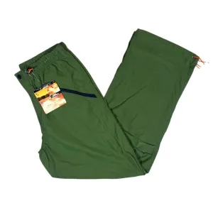 NO FEAR Classic Green Outdoor Hiking Windbreaker Utility Track Pants Trousers