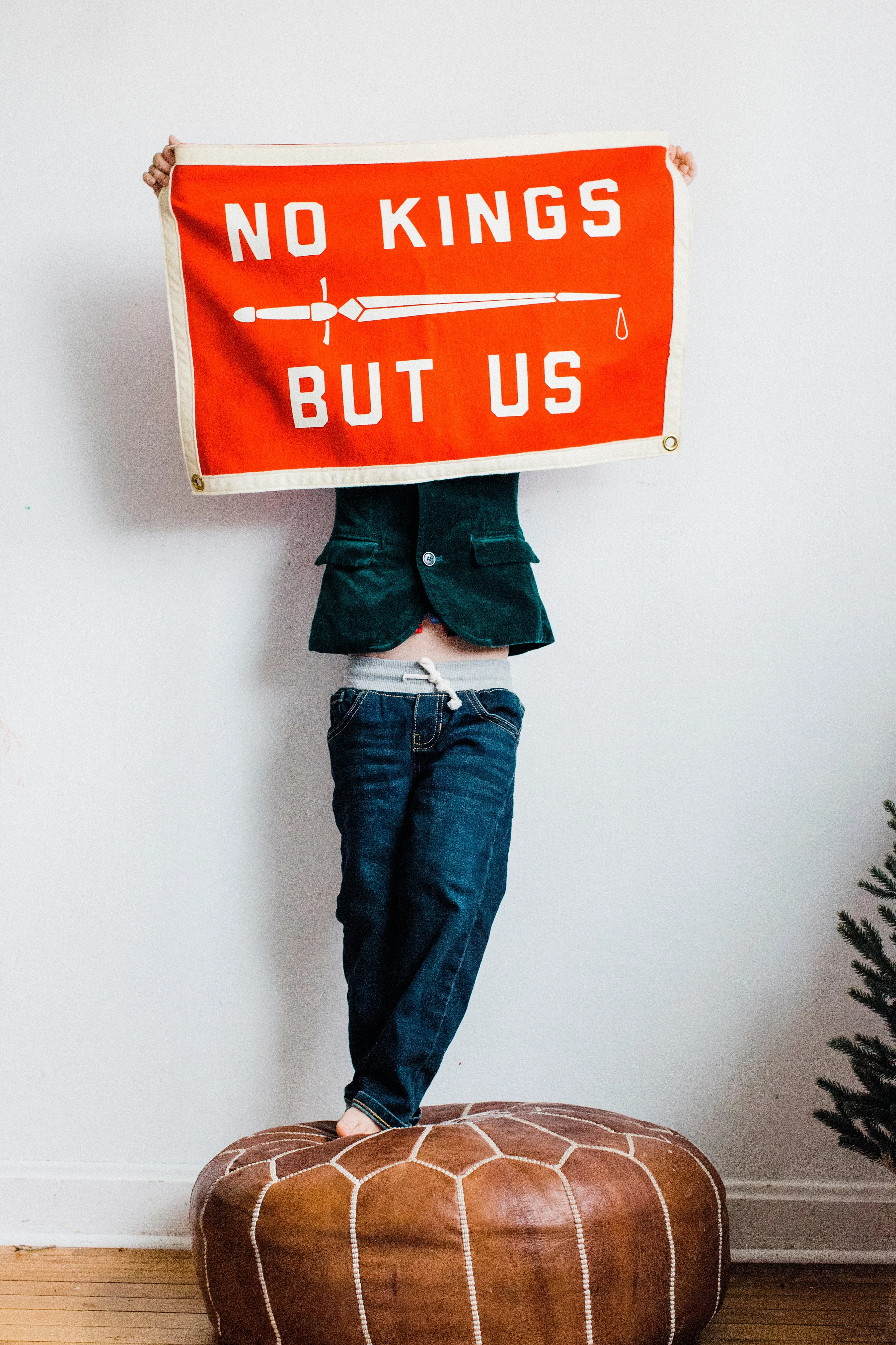 No Kings But Us Camp Flag • United By Blue x True Hand Society x Oxford Pennant Original