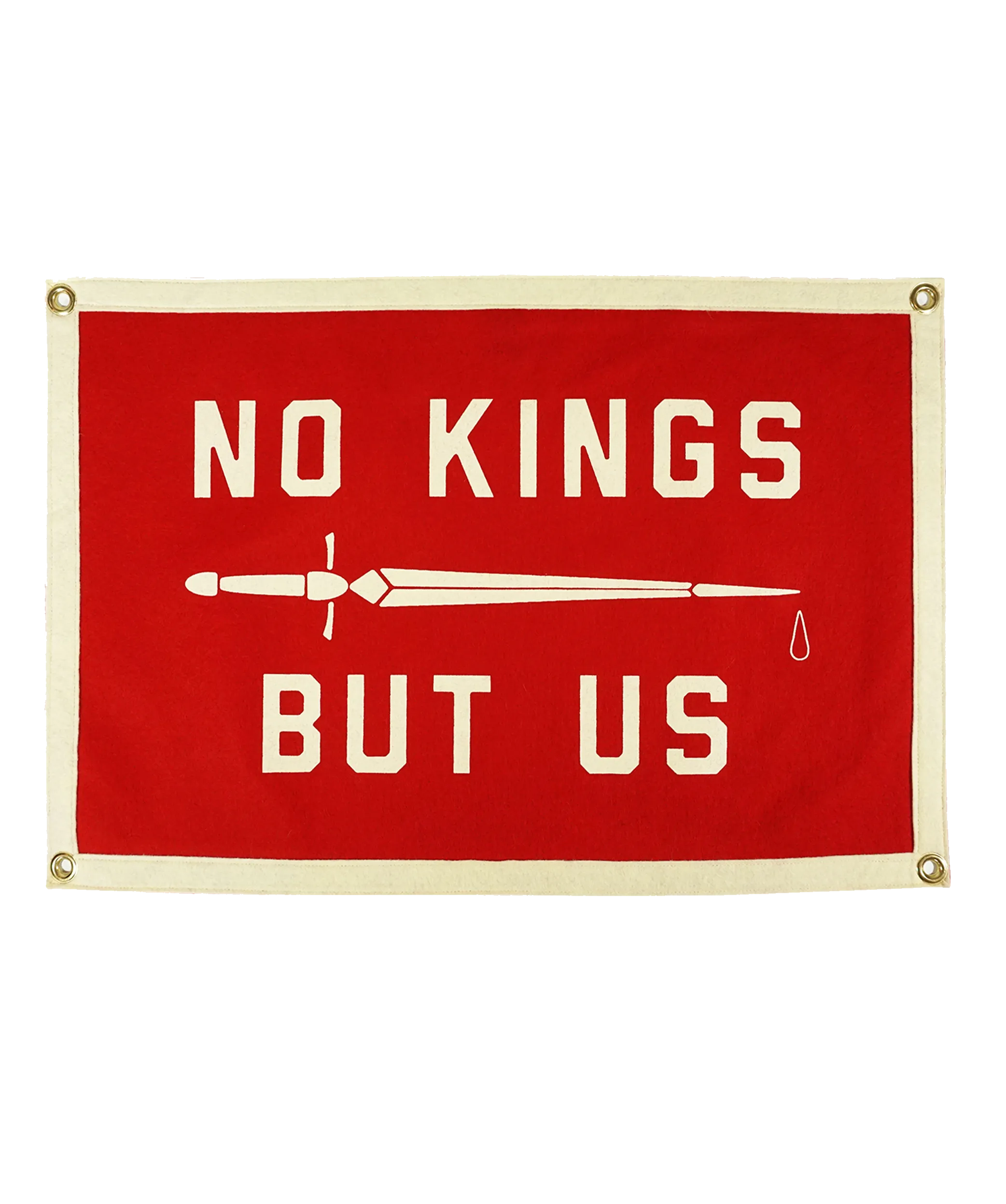 No Kings But Us Camp Flag • United By Blue x True Hand Society x Oxford Pennant Original