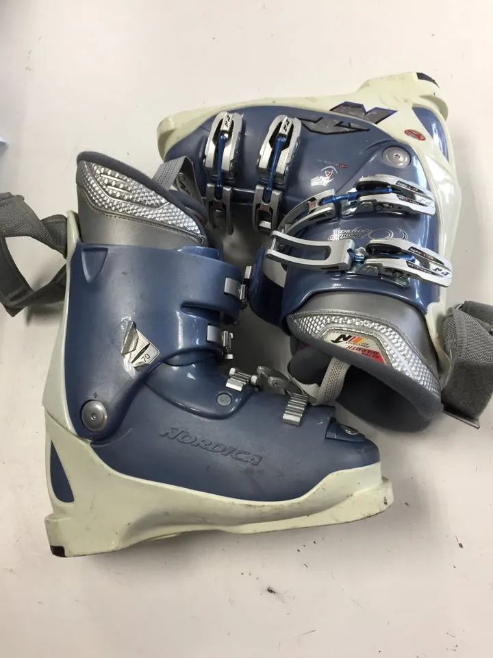 Nordica Olympia Beast X10 Blue/White Size 275mm Used Downhill Ski Boots