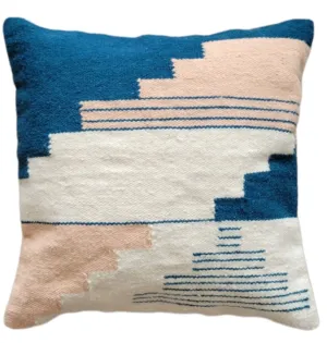 Nova Pink & Navy Throw Pillow