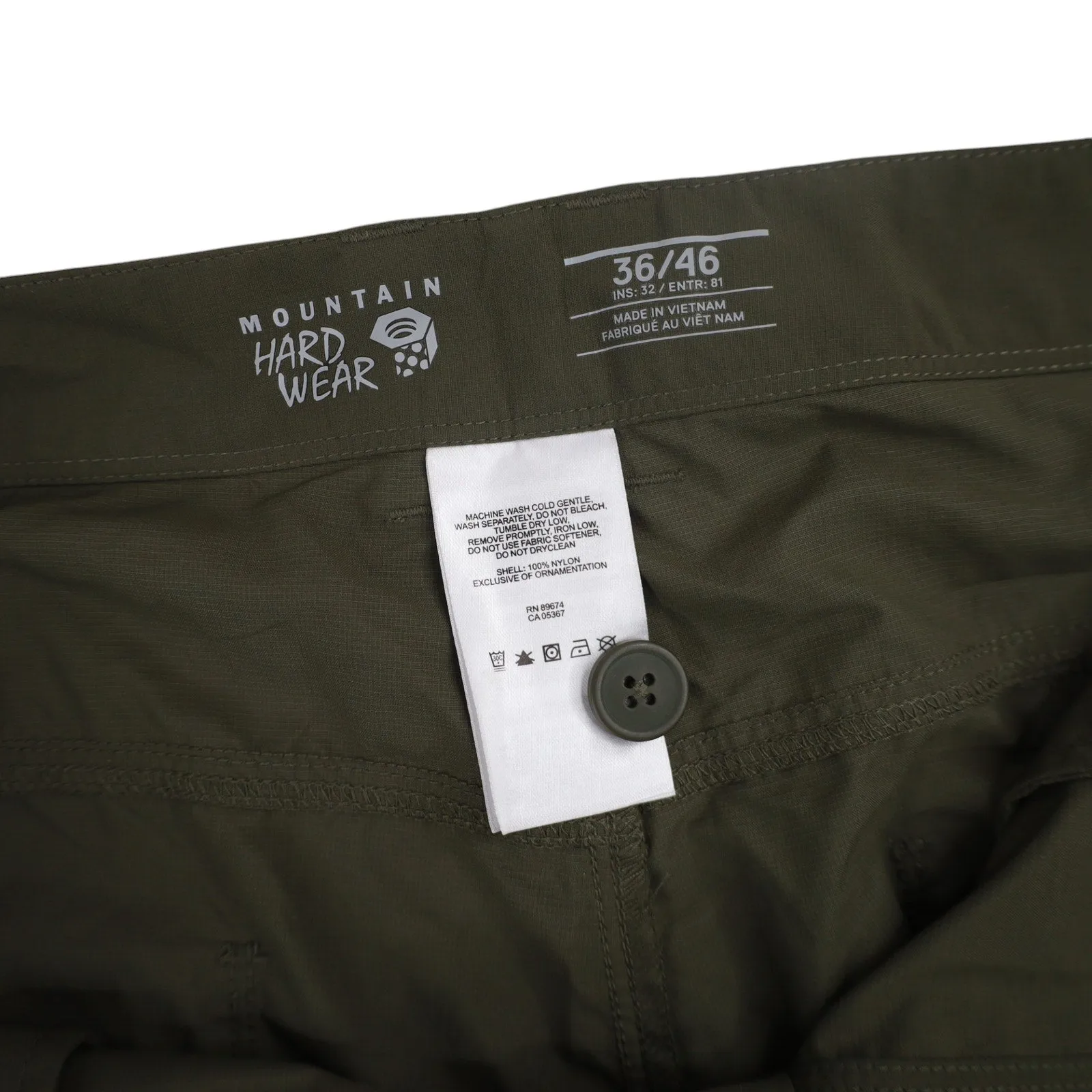 NWT Mountain Hardwear Castil Convertible Pants - 36"x32"