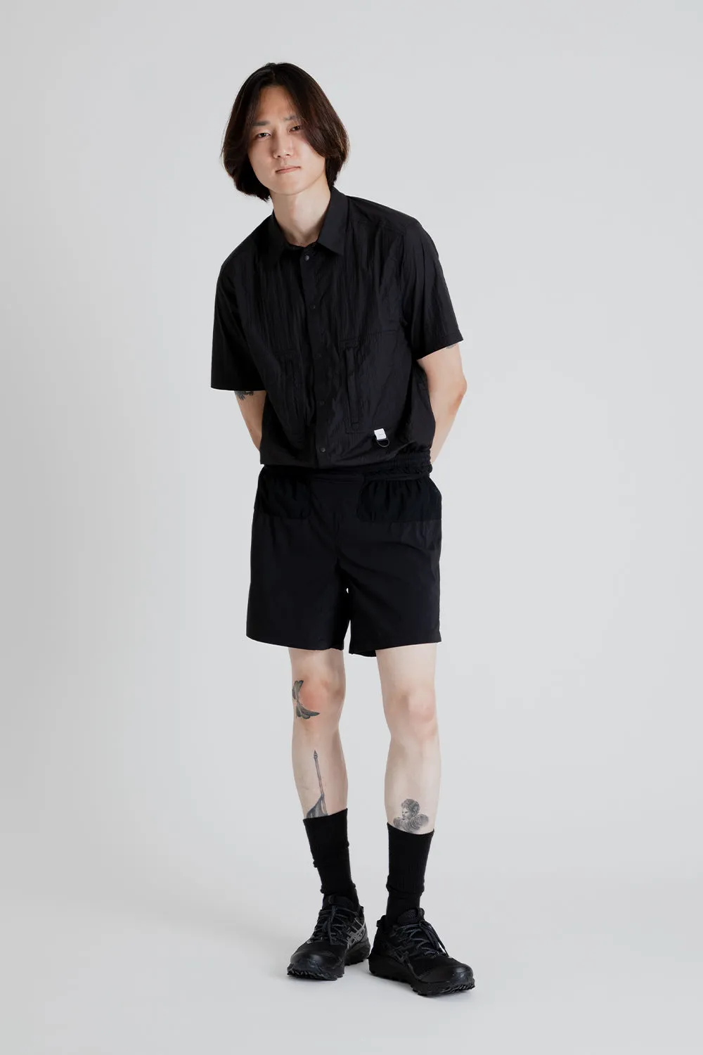 Nylon Trail Shorts - Black