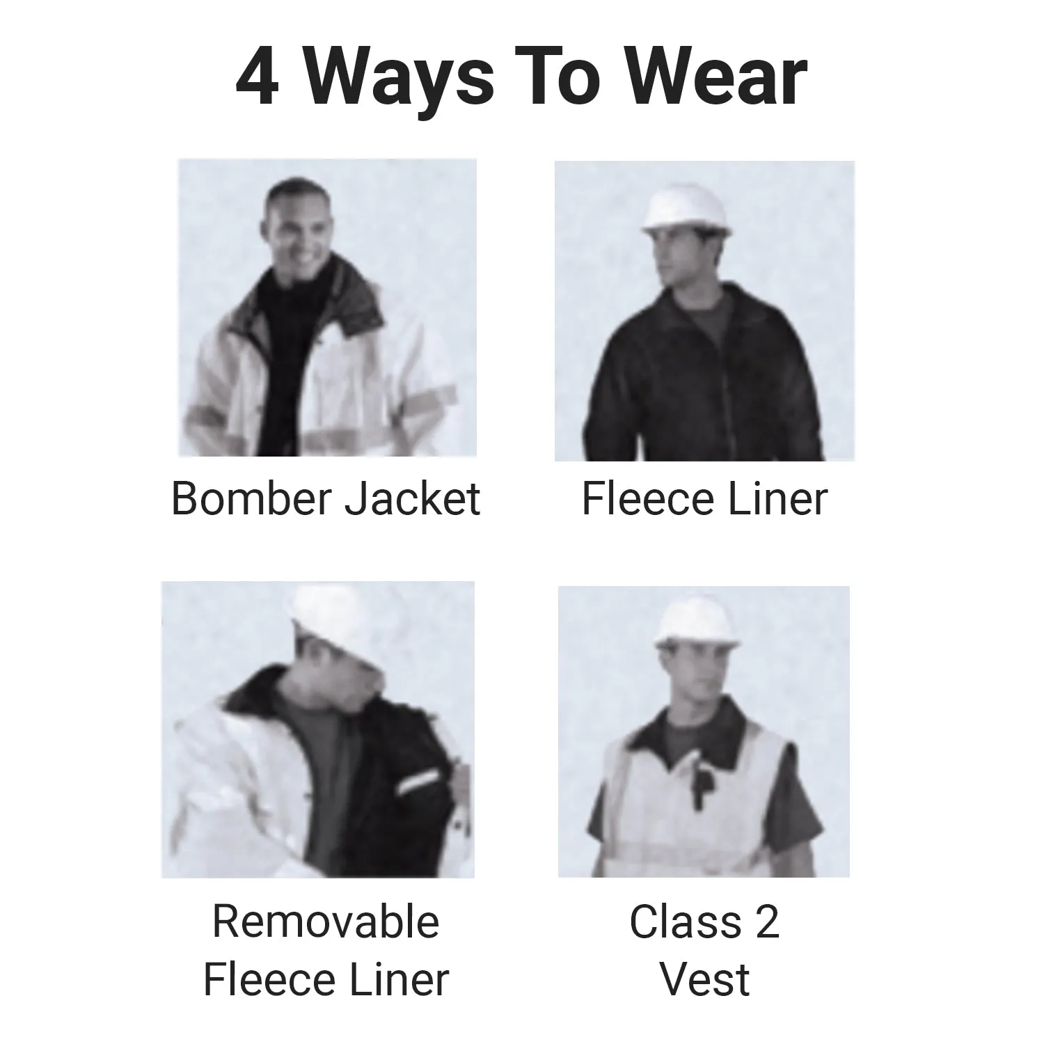 Occunomix 4 In 1 Bomber Jacket - 3XL - Lime