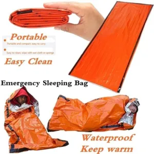 Outdoor Emergency Survival Portable Waterproof Reusable Thermal Sleeping Bag