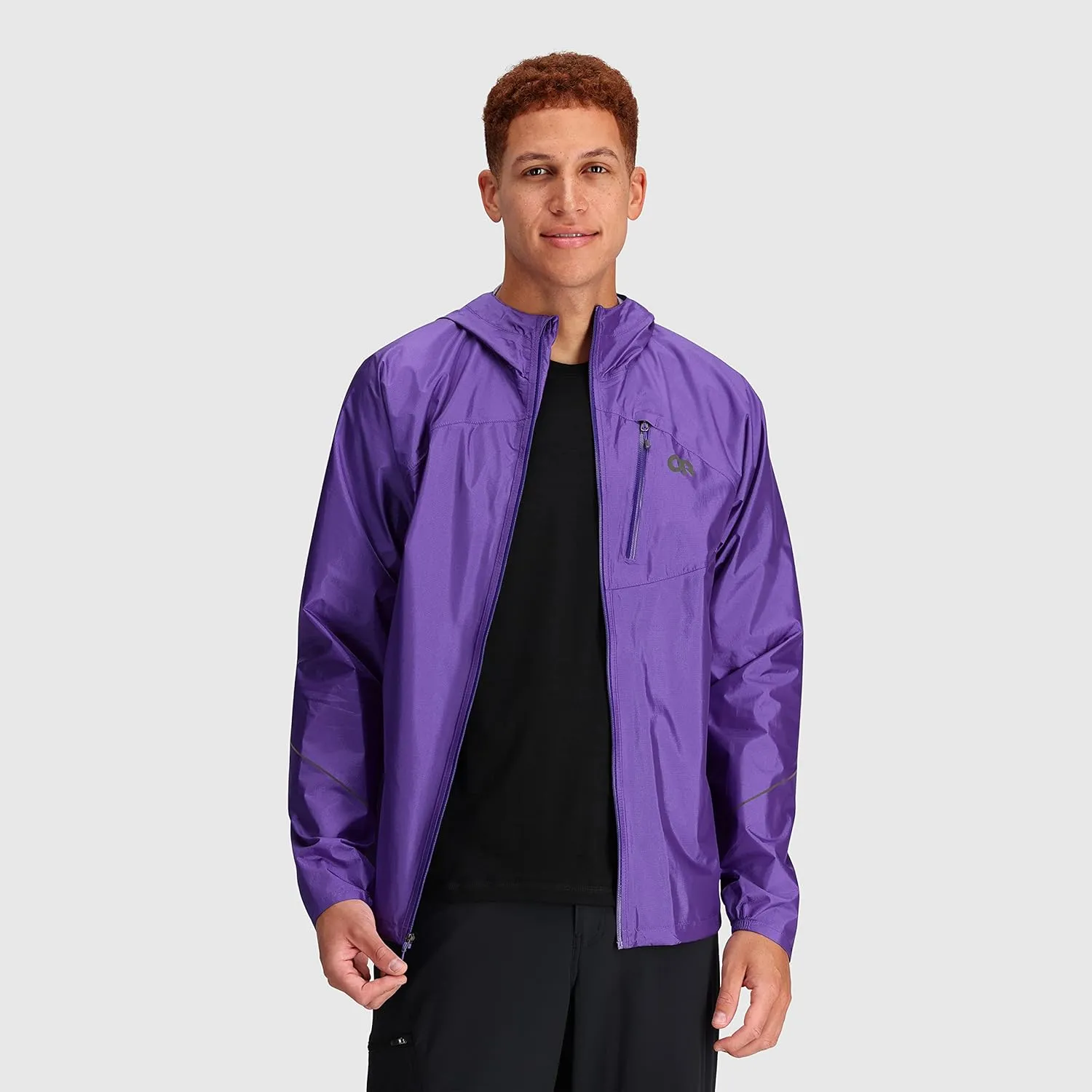 Outdoor Research Men's Helium Rain Jacket  Breathable Weatherproof Jacket