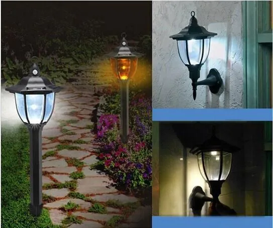 Outdoor Solar 4 LED Bayport Lamp Light