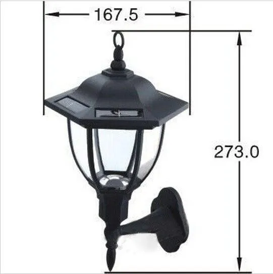 Outdoor Solar 4 LED Bayport Lamp Light