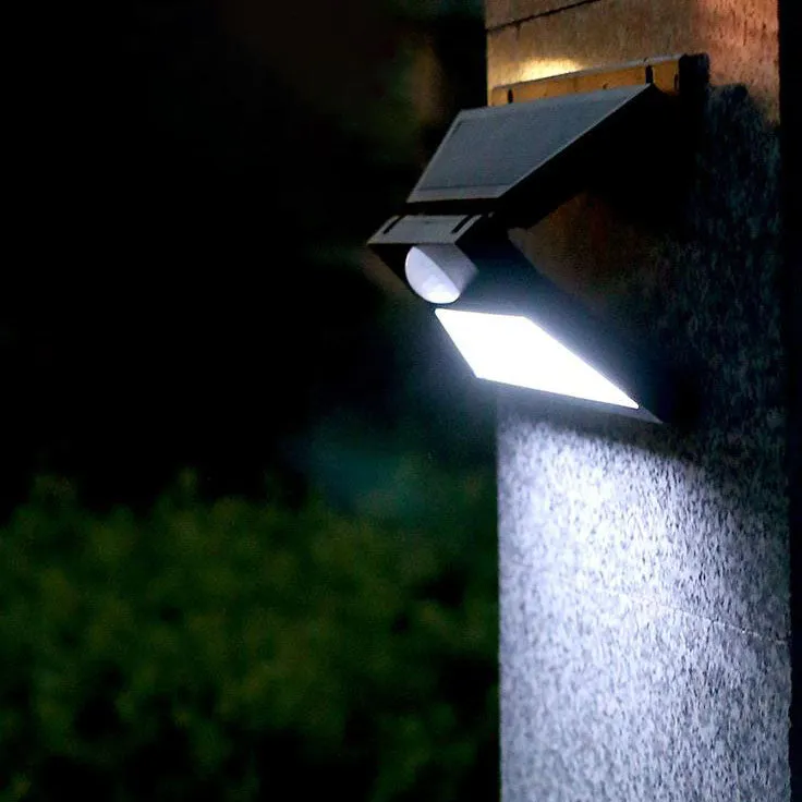 Outdoor Solar Folding Body Sensor LED Waterproof Patio Wall Sconce Lamp