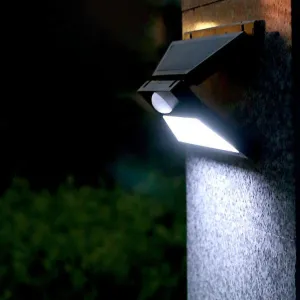 Outdoor Solar Folding Body Sensor LED Waterproof Patio Wall Sconce Lamp
