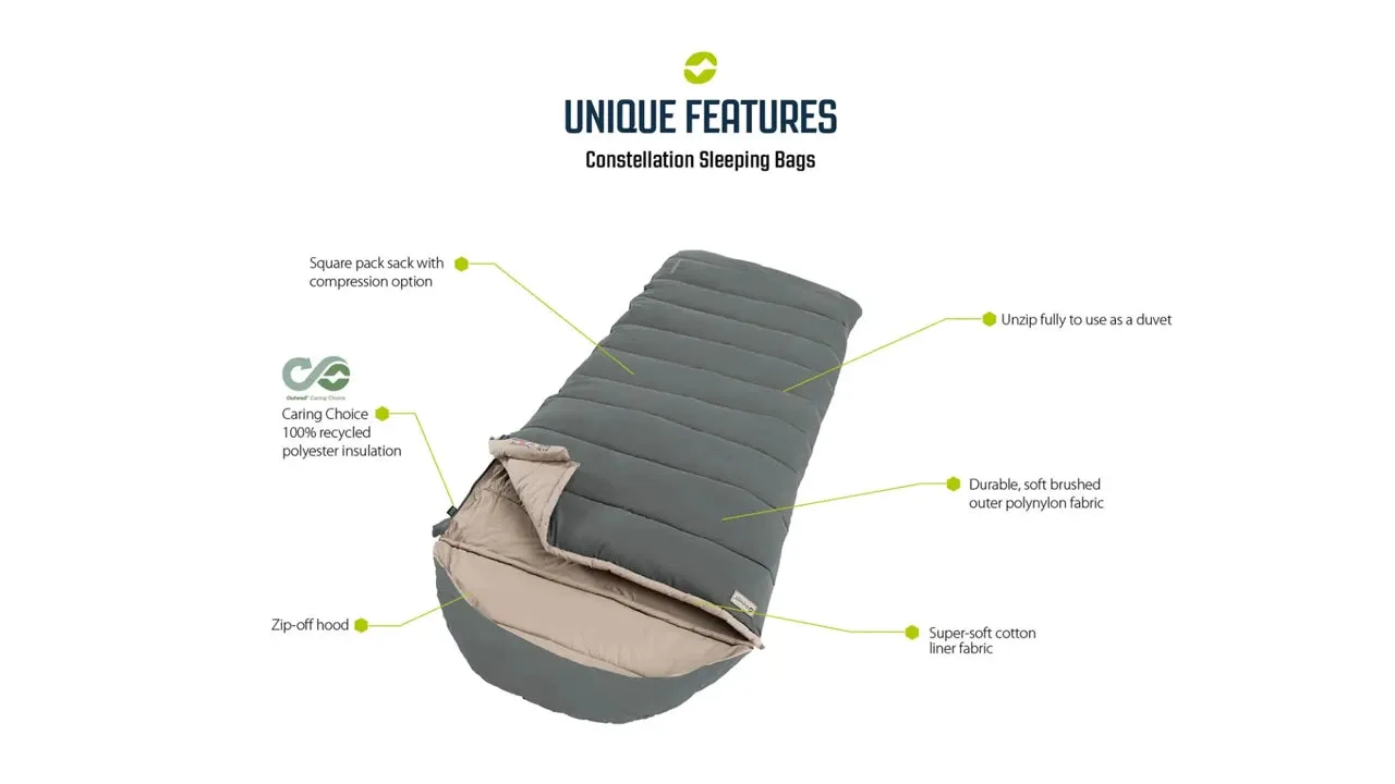 Outwell Constellation Lux Double Sleeping Bag