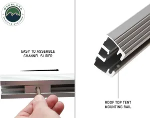 OVERLAND VEHICLE SYSTEMS | TMBK Roof Top Tent Replacement Rail Pairs with Hardware (18019933-W14)