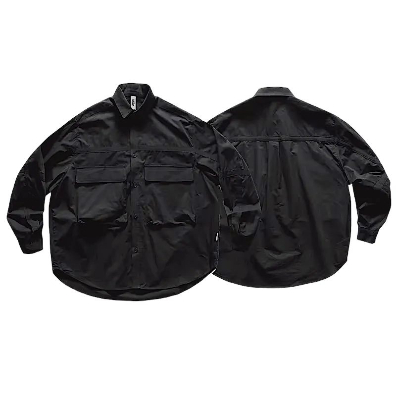Oversized fit cargo pocket shirt