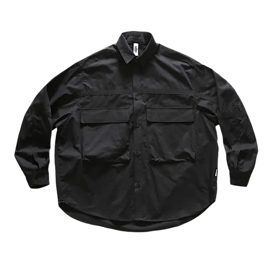 Oversized fit cargo pocket shirt