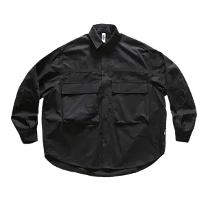 Oversized fit cargo pocket shirt