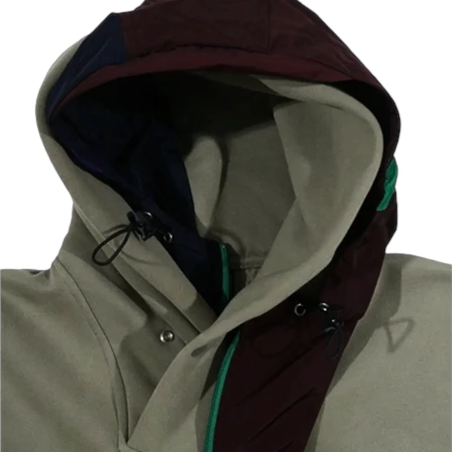 Oversized fit double hooded heavy fleece hoodie