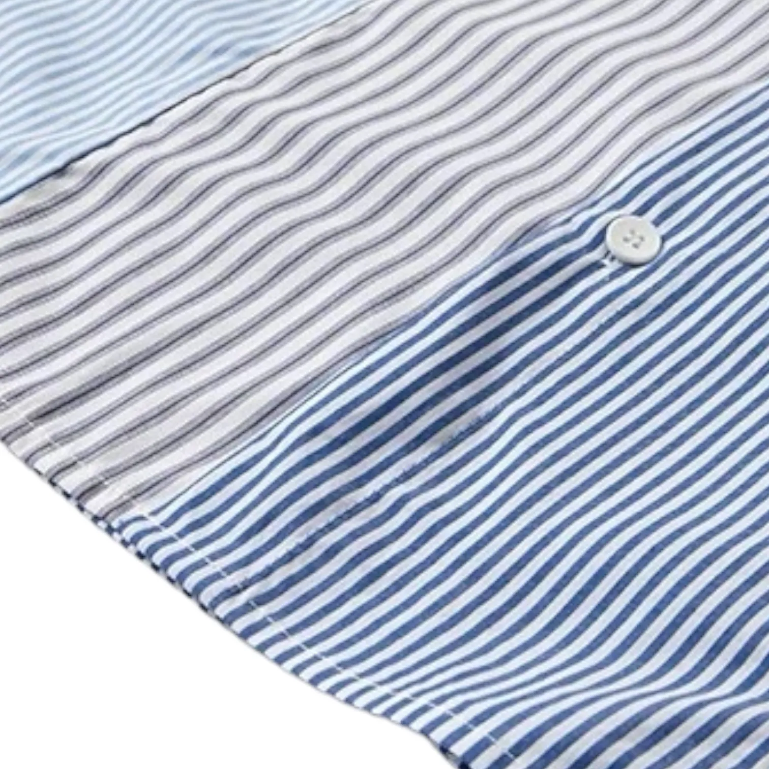 Oversized fit paneled mix color shirt
