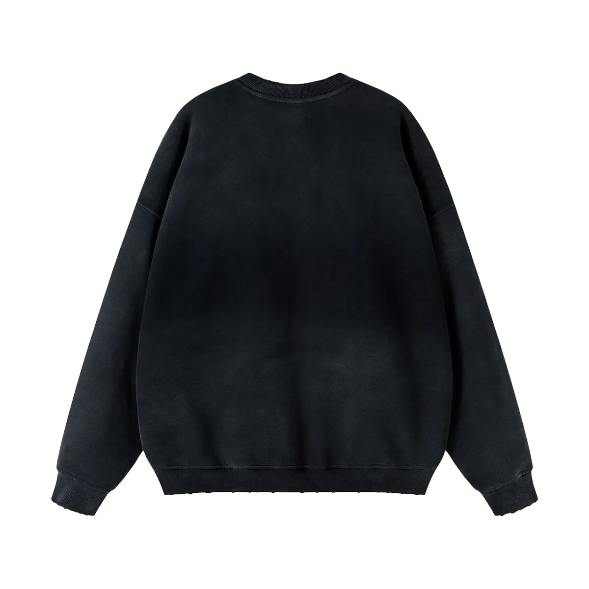Oversized heavy fleece with gradient wash sweatshirt