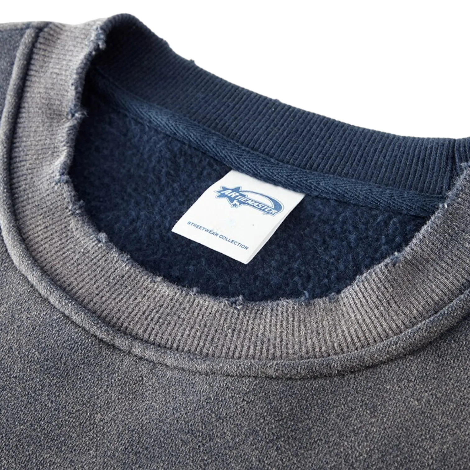 Oversized heavy fleece with gradient wash sweatshirt