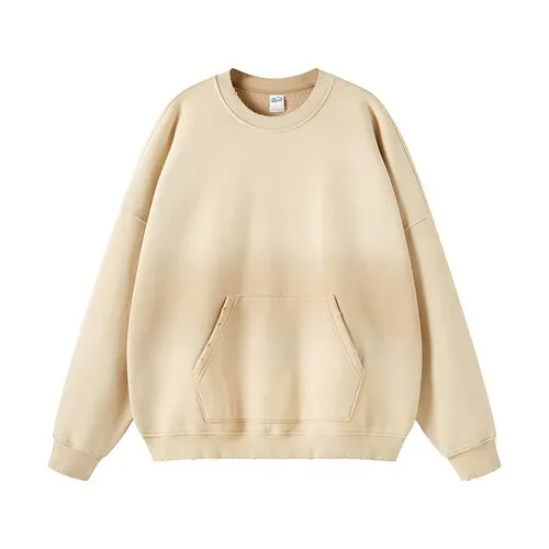 Oversized heavy fleece with gradient wash sweatshirt