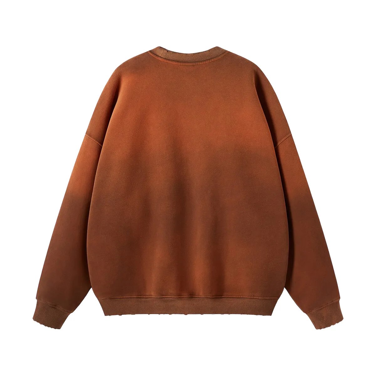 Oversized heavy fleece with gradient wash sweatshirt