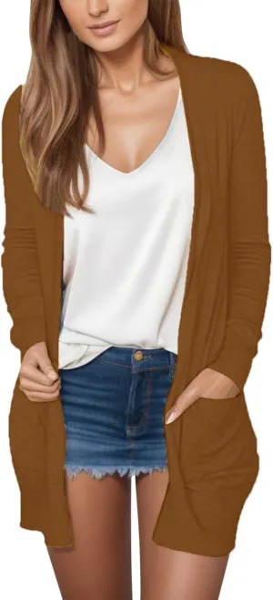 Oversized Lightweight Cardigan Blouses for Women Plus Size Lightweight Cardigan Casual Work Light Fitted Coats Button