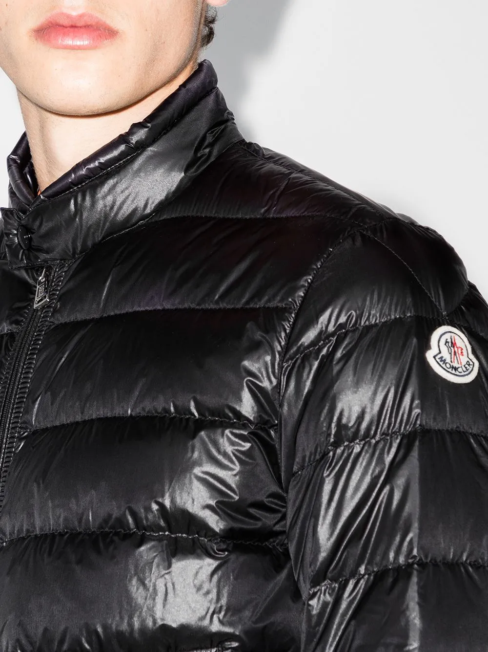 padded zip-front jacket