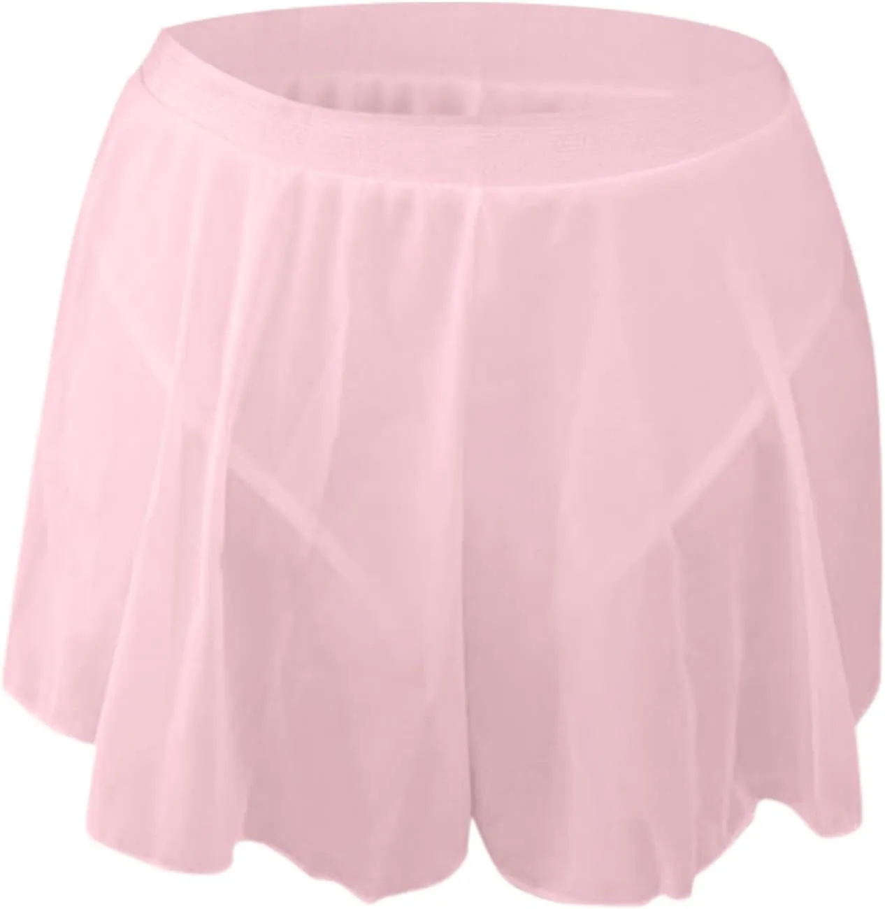 Panties for Women Plus Size High Waist Lace Sheer Hipster Soft Control Briefs Stretch Breathable Ruffle Hem Bikini Underpants