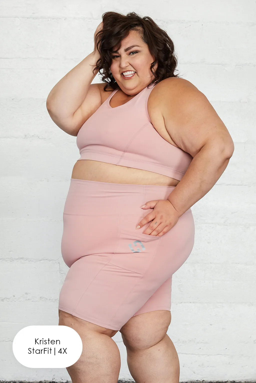 Pocket Bike Shorts - Blush