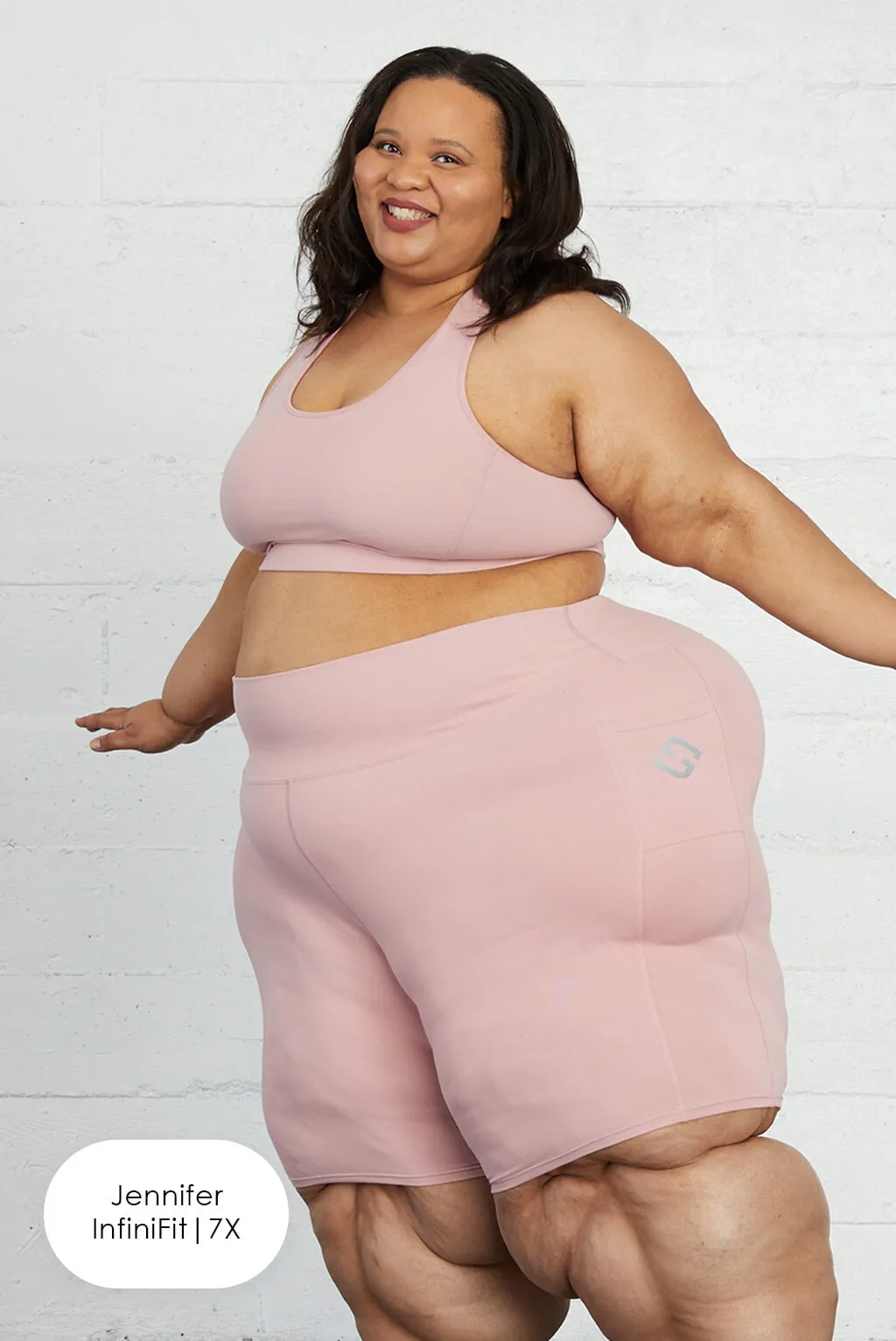 Pocket Bike Shorts - Blush