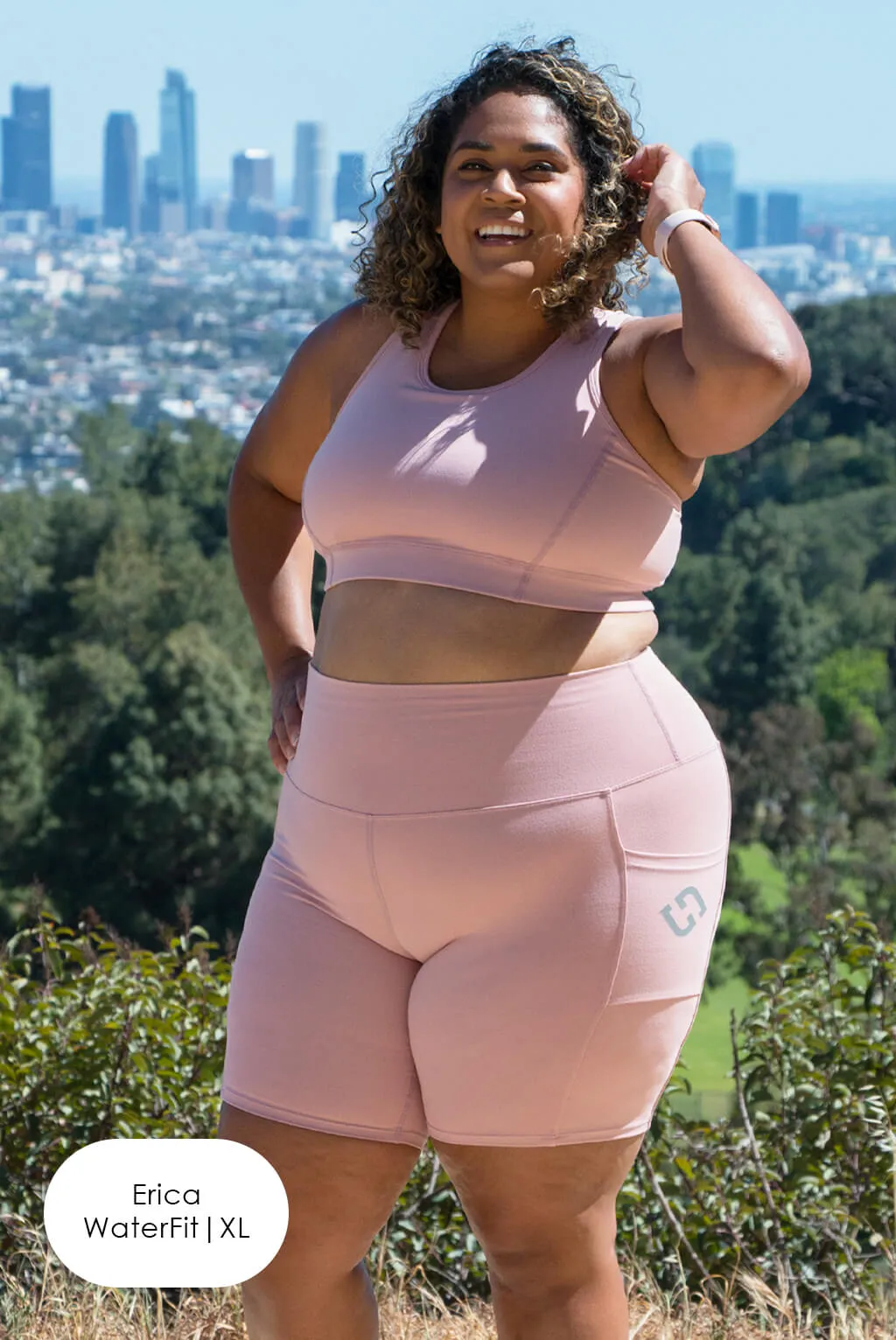 Pocket Bike Shorts - Blush